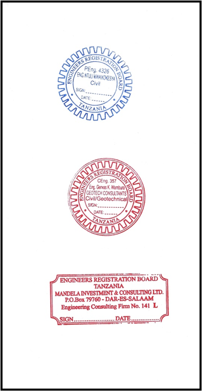 Sample ERB Rubber Stamps